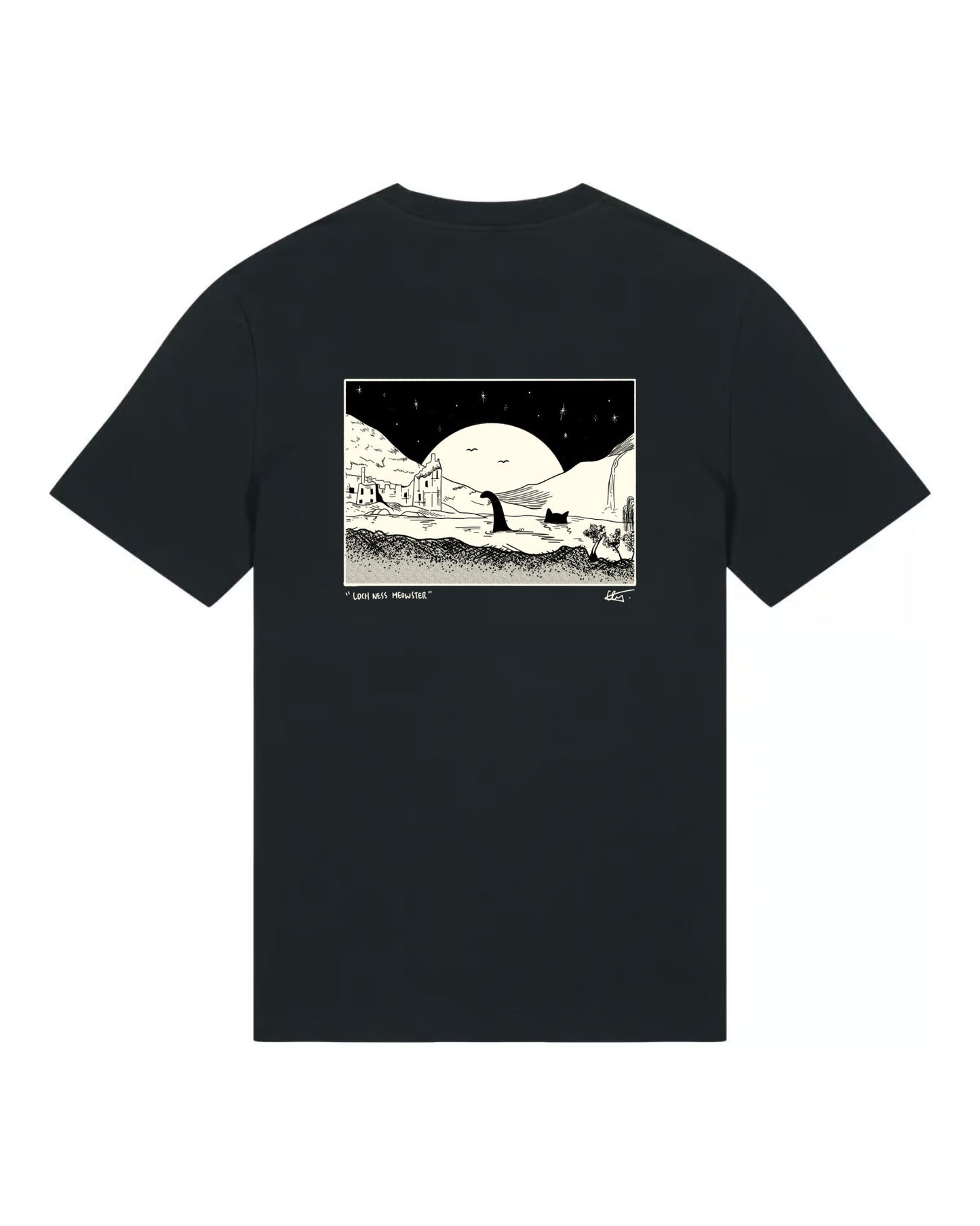 "Loch ness meowster" - Unisex shortsleeve T-shirt - Catnip