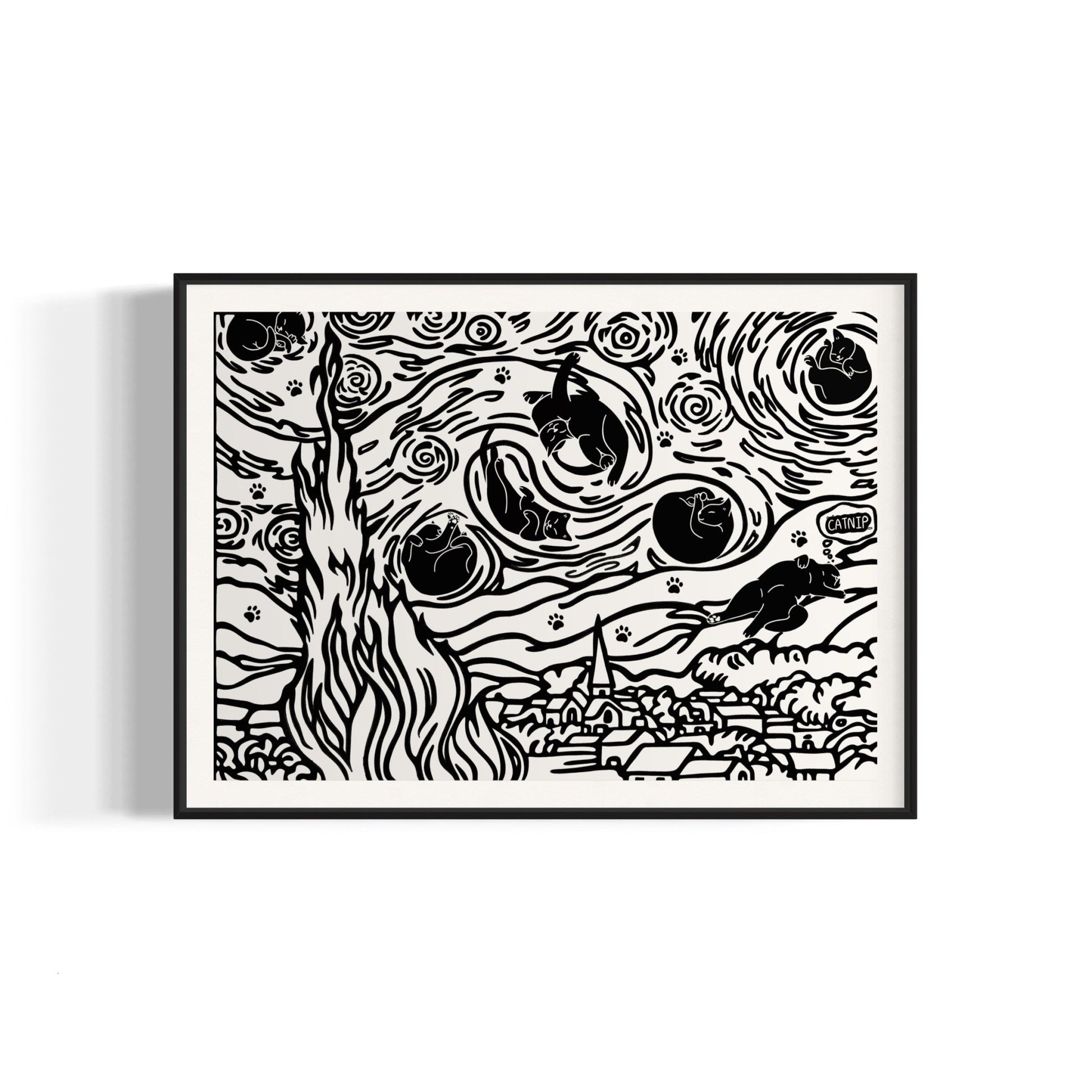 "Starry Night" - Art Print - Catnip
