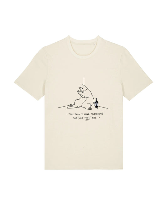 "The fuck I gave yesterday was like "This" big" - Unisex shortsleeve T - shirt (PRE - ORDER) - Catnip