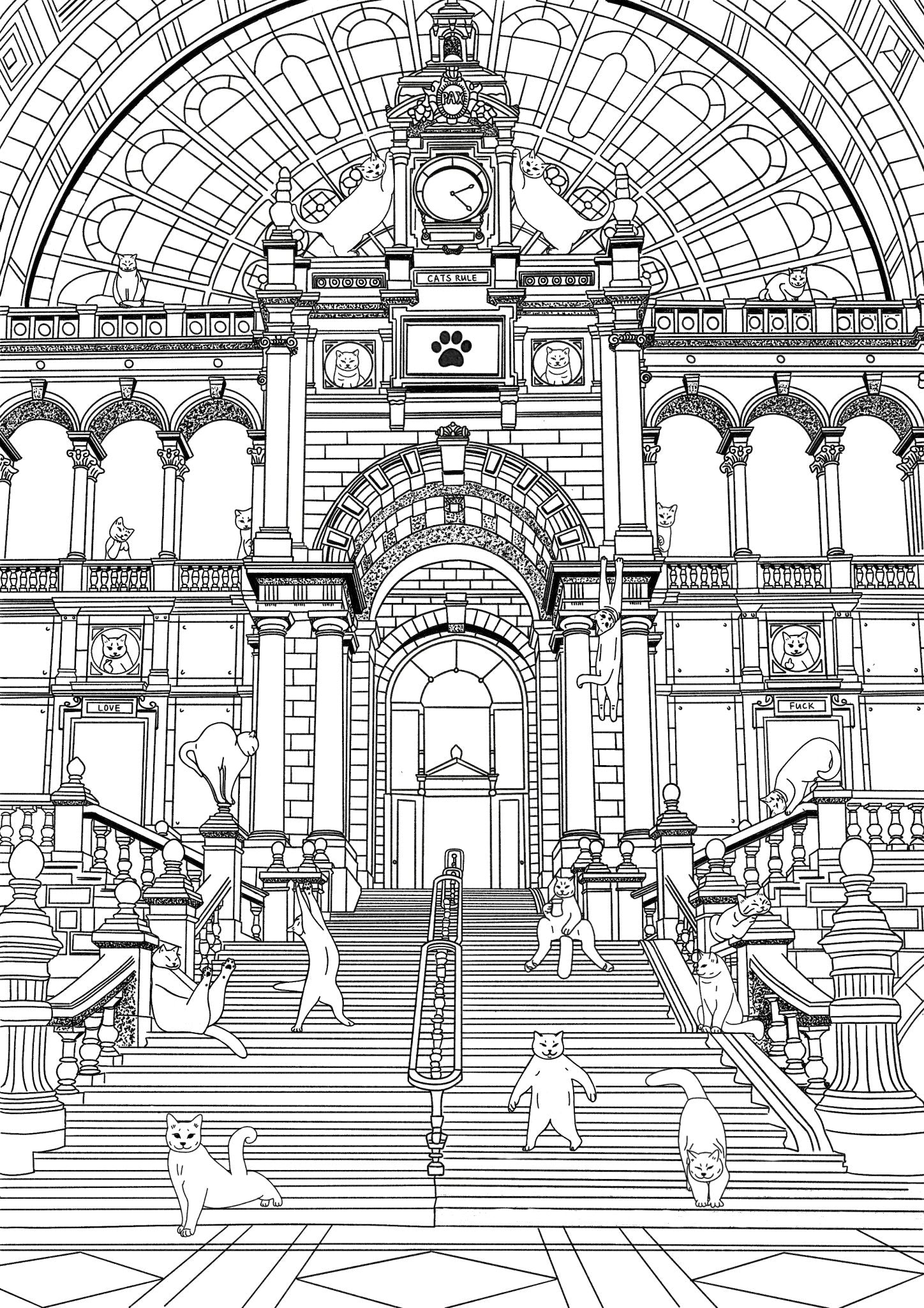 "Cat Central" - Art Print - Catnip