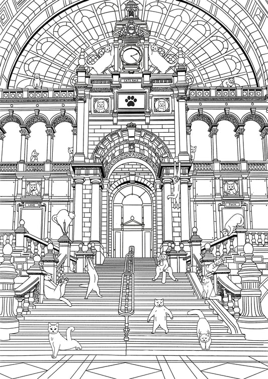 "Cat Central" - Art Print - Catnip