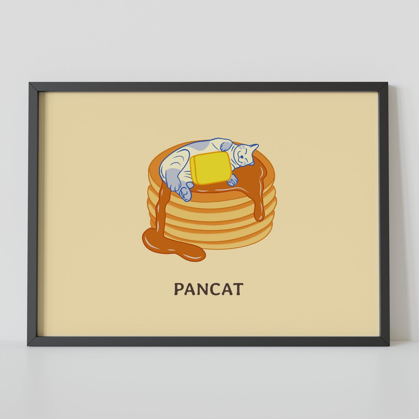 "Pan Cat" - Cat Art Poster - Christy Chan | Artist