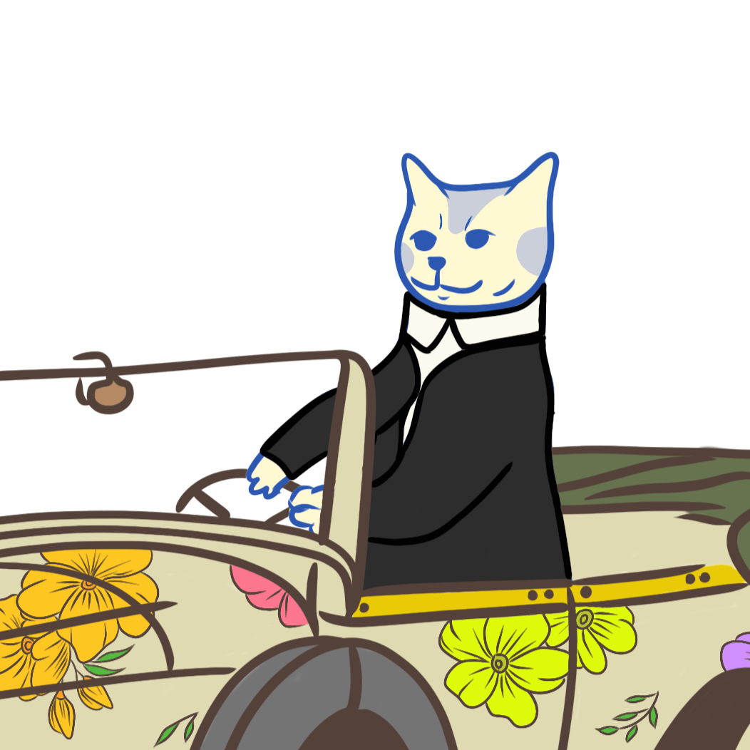 "Personal Driver" - Cat Art Poster - Christy Chan | Artist