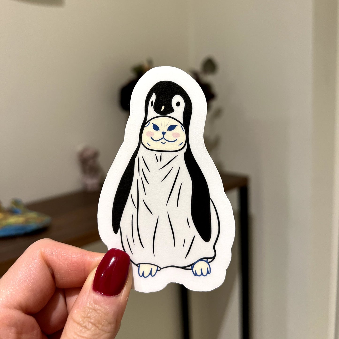 Sticker - Penguin cat - Christy Chan | Artist