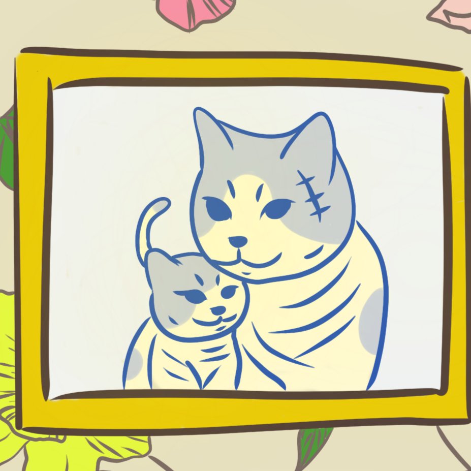 "The Cat Father" - Cat Art Poster - Christy Chan | Artist